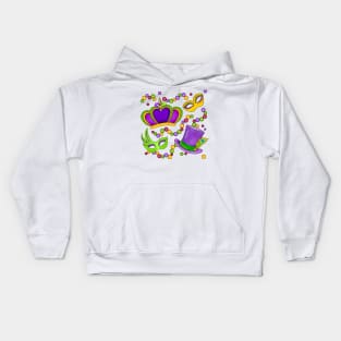 Mardi Gras Kids Hoodie